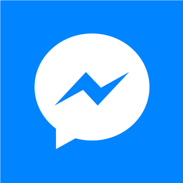 Facebook Messenger White Logo Png Transparent & Svg - Facebook Messenger Logo (800x600), Png Download