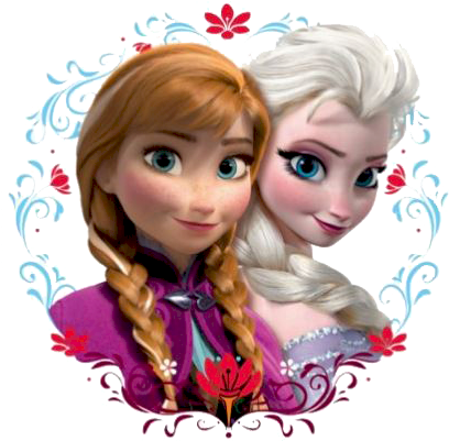 Film Frozen, Frozen Cake, Disney Frozen Birthday, Disney - Ana Y Elsa Png (416x414), Png Download