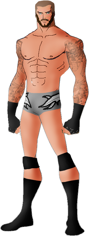 Clip Art Black And White Download Superstars By Firearrow - Randy Orton (396x941), Png Download