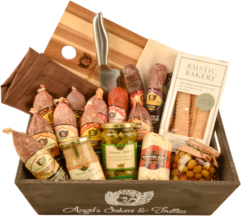 Salami Gift Basket (974x1112), Png Download