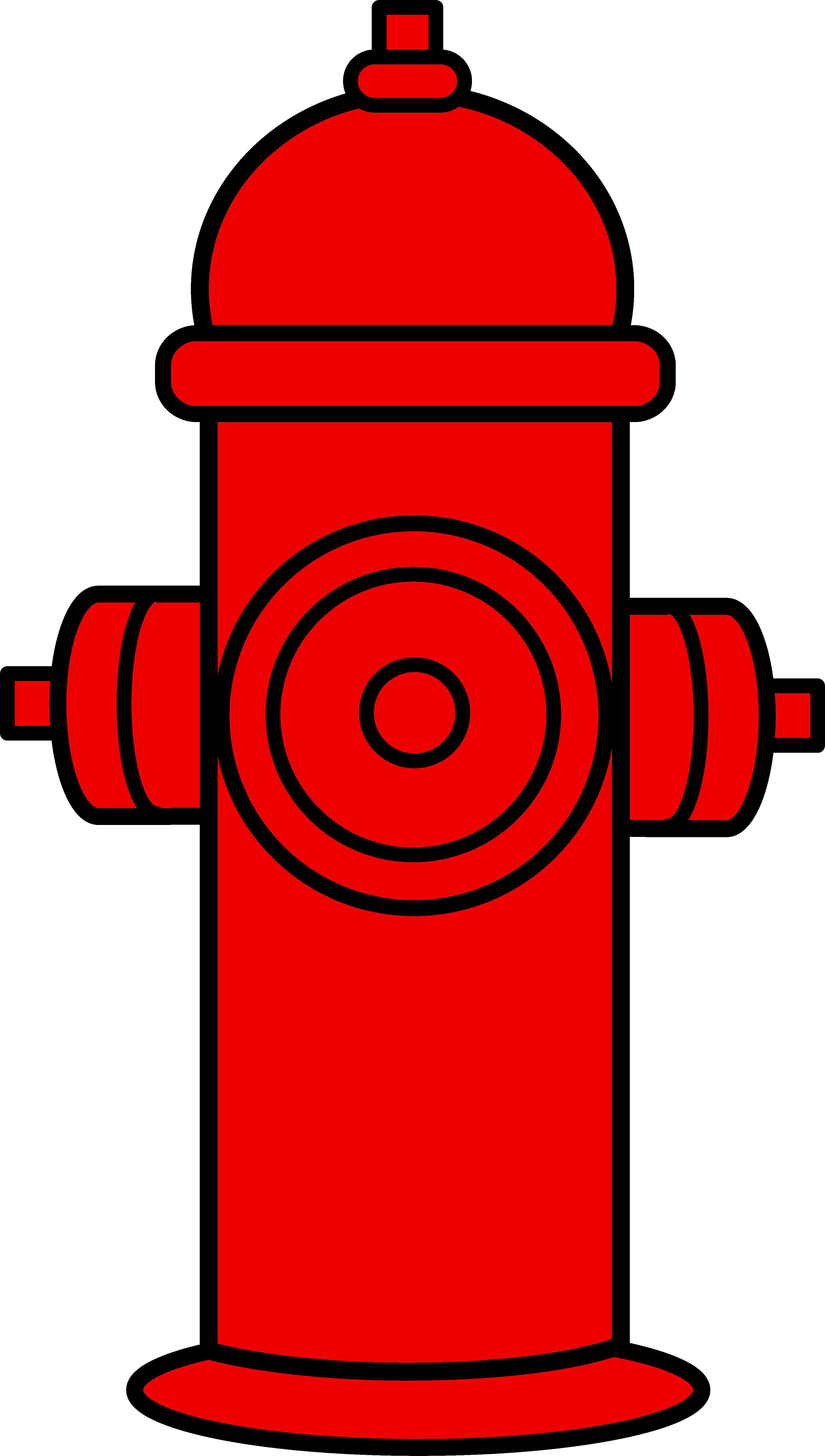 Red Fire Hydrant Firefighter Cakes, Firefighter Birthday, - Clip Art Fire Hydrant (3449x6089), Png Download