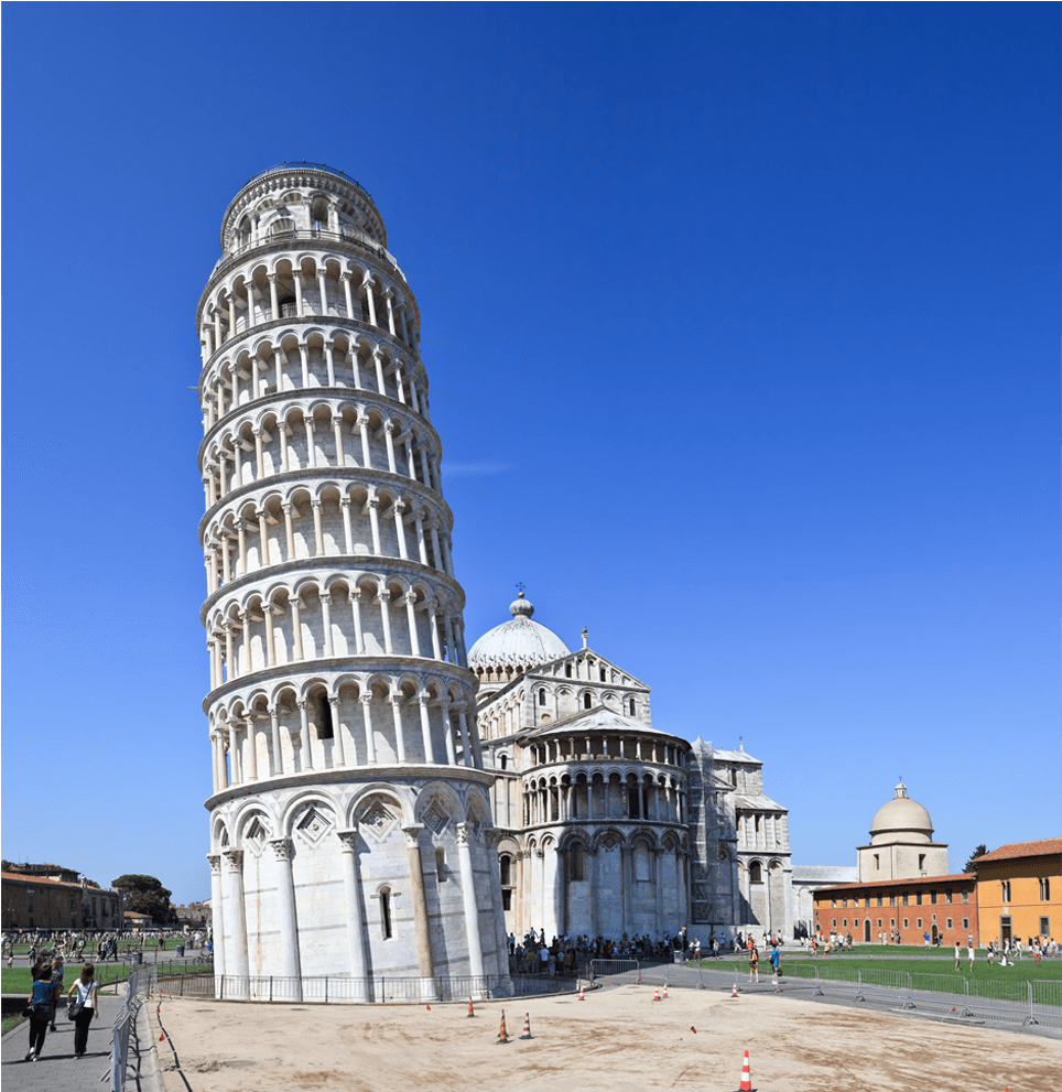 The Tower Continued To Tilt Over The Next 600 Years, - Piazza Dei Miracoli (1500x990), Png Download