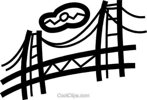 Golden Gate Bridge Royalty Free Vector Clip Art Illustration - Golden Gate Bridge (480x328), Png Download
