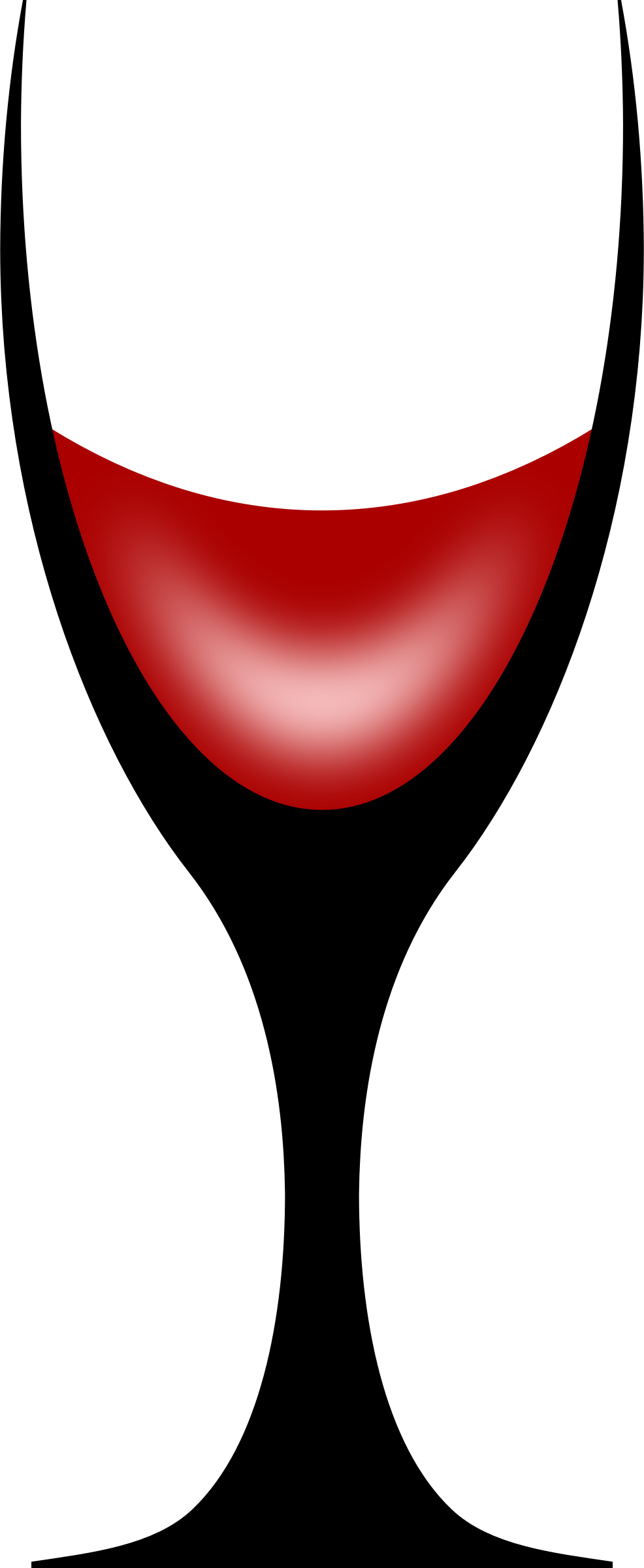 Big Image - Stylised Glass Of Wine (986x2400), Png Download