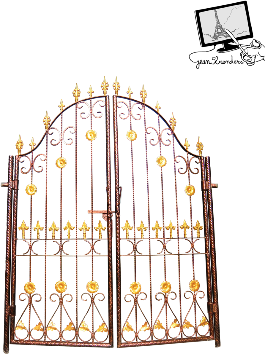 Clipart Resolution 1024*1365 - Transparent Gold Gate (1024x1365), Png Download