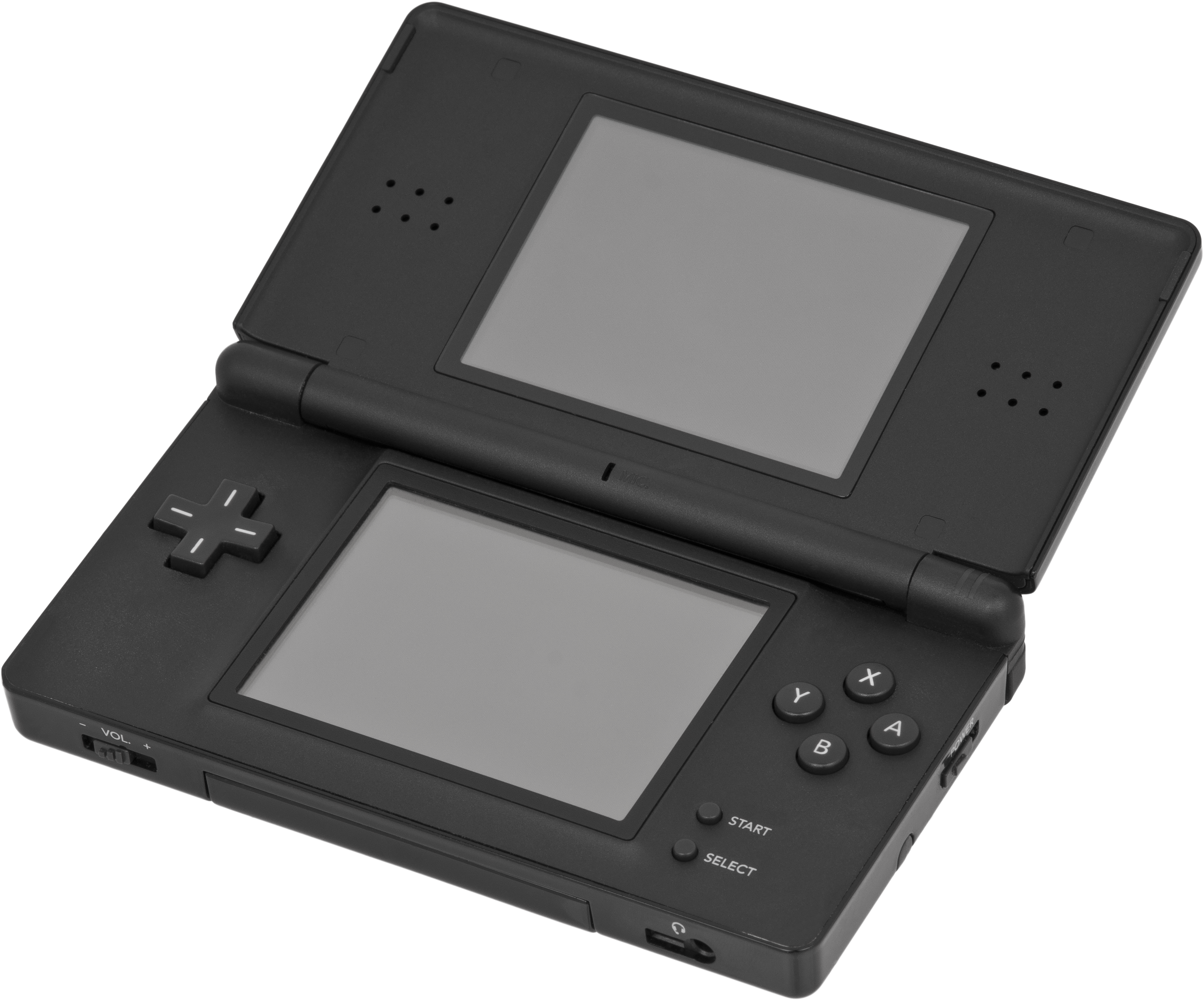 Nintendo Ds Lite Black Open - Nintendo Ds Lite (3200x2700), Png Download