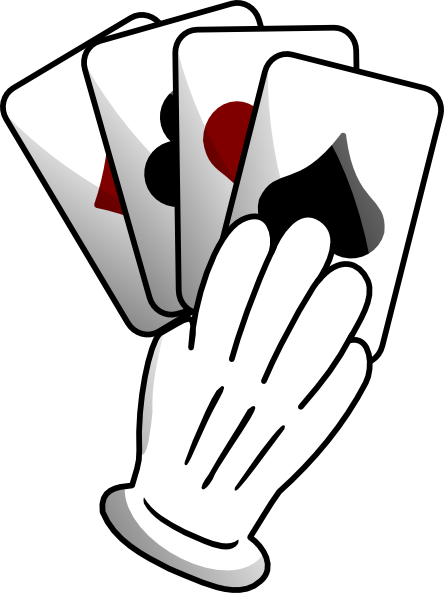 Free Card Clip Art Holding Hands Png - Magic Cards Clipart (444x593), Png Download