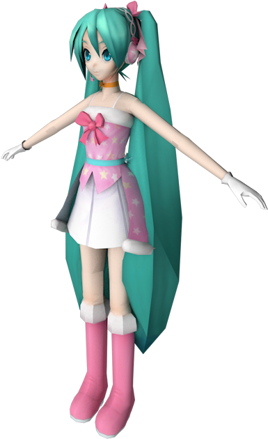 Download Zip Archive - Miku Hair Obj Download (750x650), Png Download