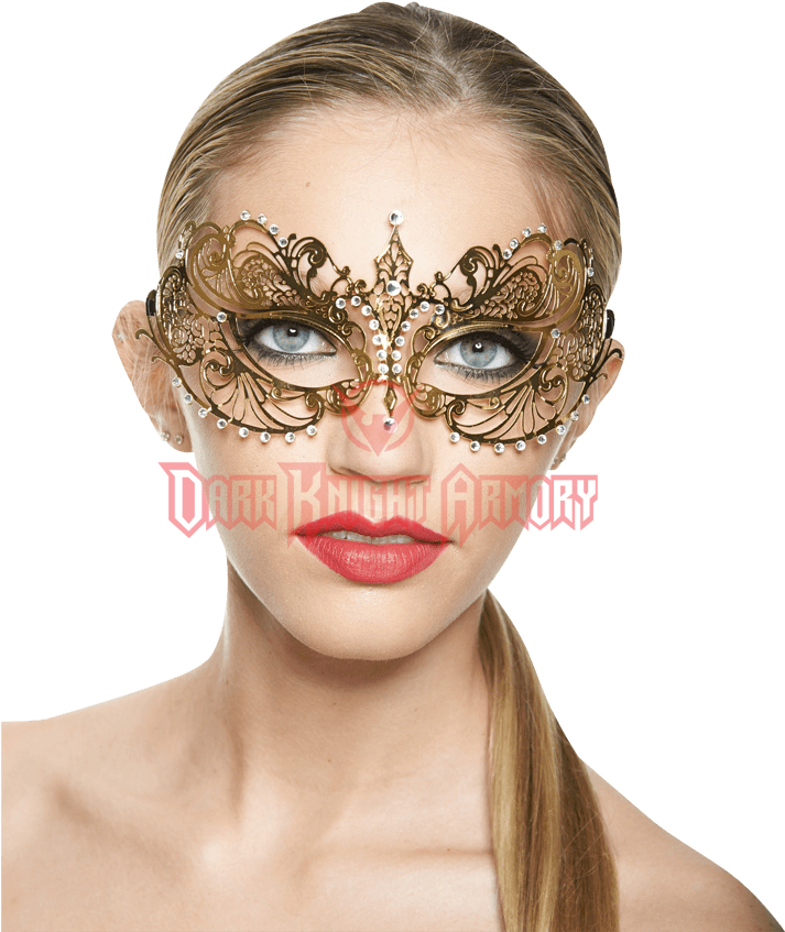Elegant Venetian Metal Filigree Laser Cut Masquerade (850x850), Png Download
