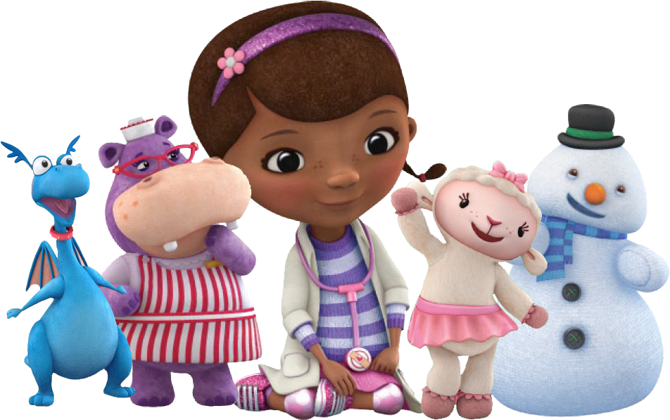 Svg Freeuse Doc Mcstuffins Clipart Happy Birthday - Amigos De La Doctora Juguetes (986x618), Png Download