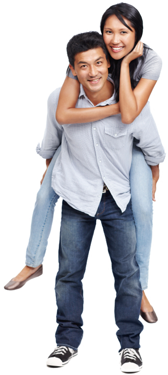 Asian Couple Png - Cool Asian Couple Png (337x750), Png Download