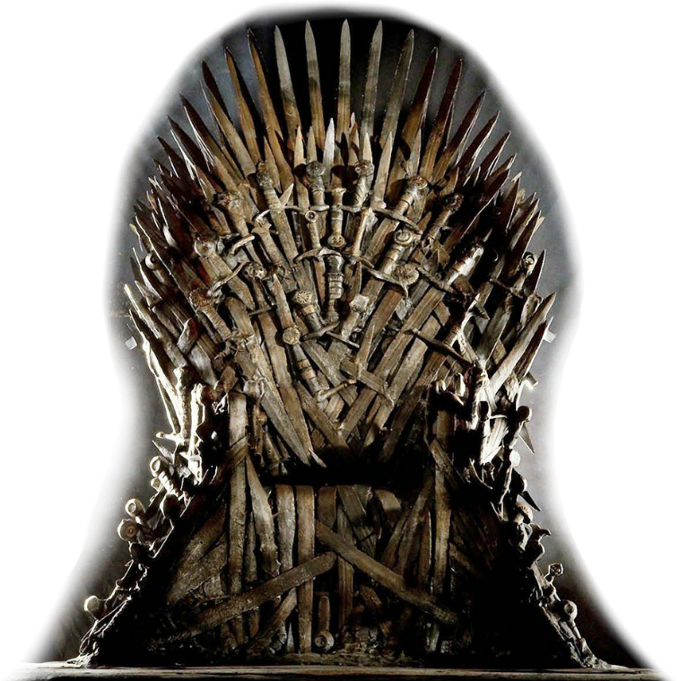Got7 Got Gameofthrones Sticker Throne King Queen Kingsl - Game Of Thrones Iron Thrones Png (757x759), Png Download