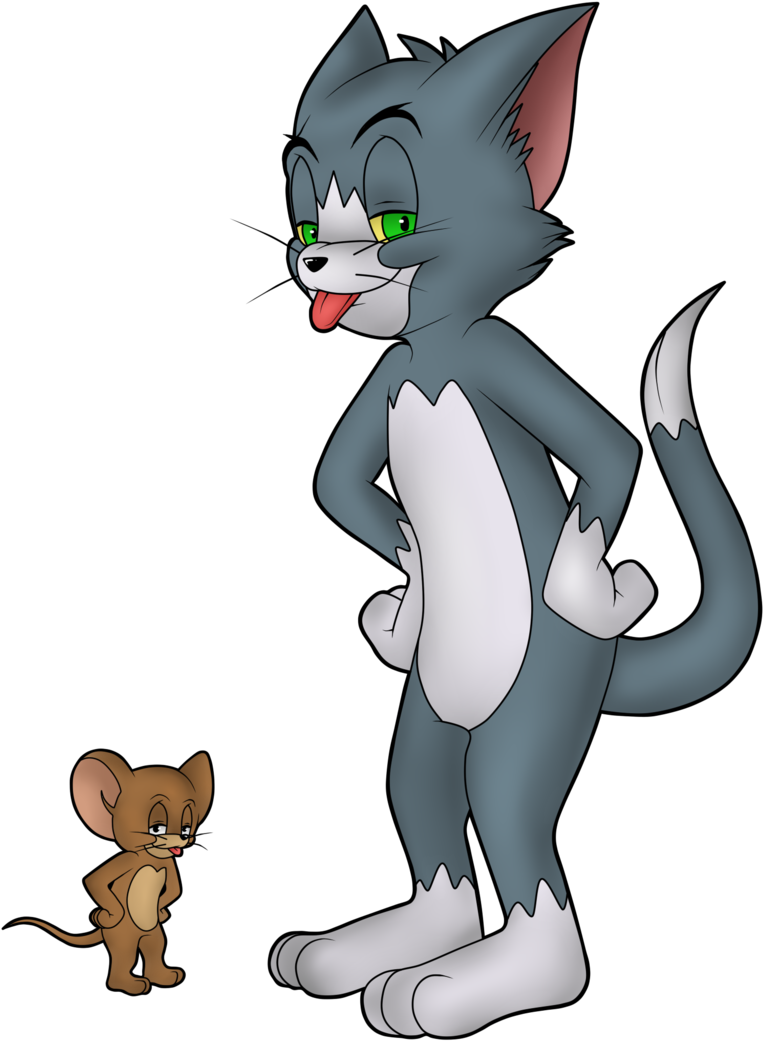 Tom And Jerry Png Images Free Download - Tom And Jerry Sticker (1024x1365), Png Download