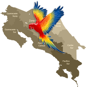 Directions - Costa Rica Outline Png (370x359), Png Download