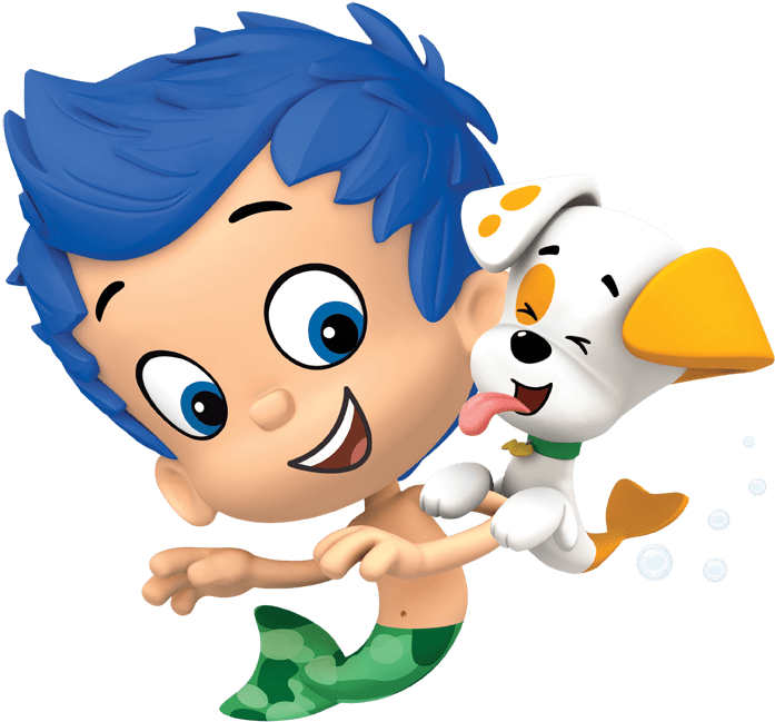 Download Bubble Guppies Gil And Puppy - Crayola Colour Wonder Colouring