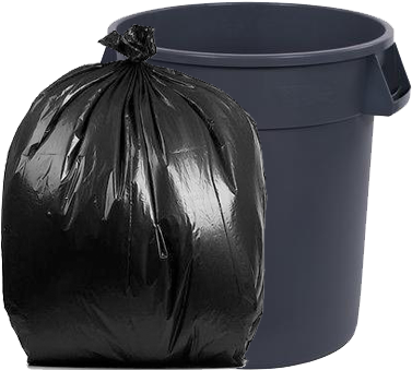35 Gallon - Garbage Bags (379x356), Png Download