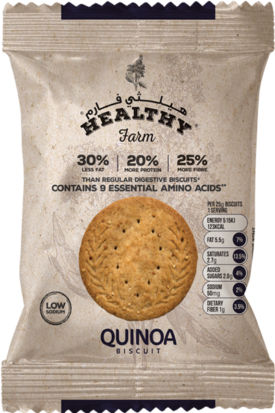 Healthy Farm Quinoa Biscuits -box - Cookie (600x600), Png Download