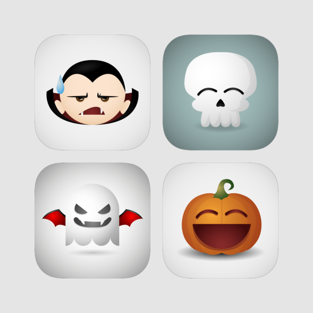 Happy Halloween Full Sticker Pack - Cartoon (630x630), Png Download