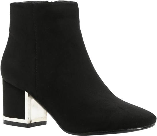Gold Plaque Boots, £30 - Lou Lou Zipped Ankle Boot (683x1024), Png Download