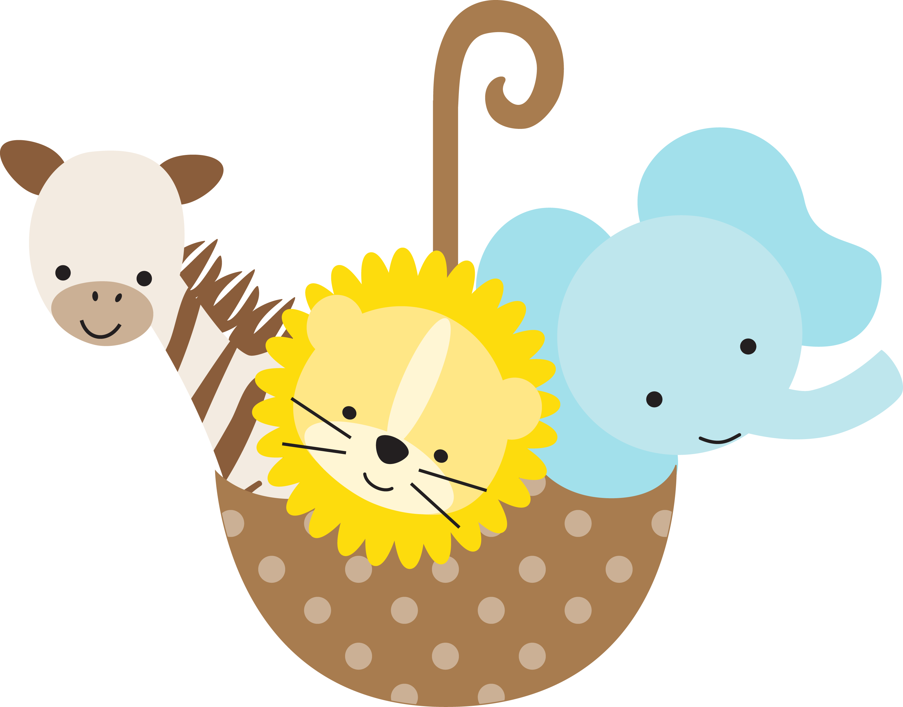 Forest Animals - Animalitos Infantiles Png (3119x2441), Png Download