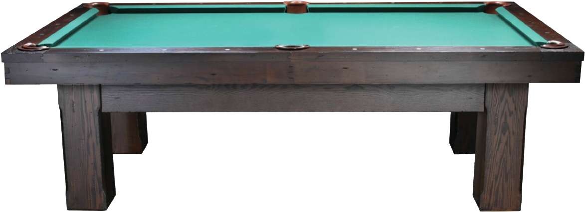 Imperial Montvale Walnut 7 Foot Pool Table - Green (1272x671), Png Download