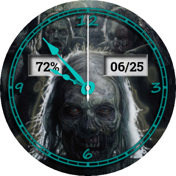 Walking Dead Watch Face Preview (564x564), Png Download