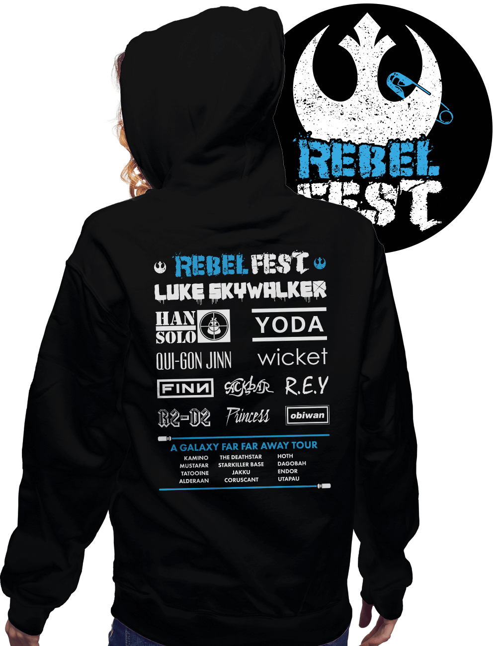 Rebel Fest - Hoodie (1000x1300), Png Download