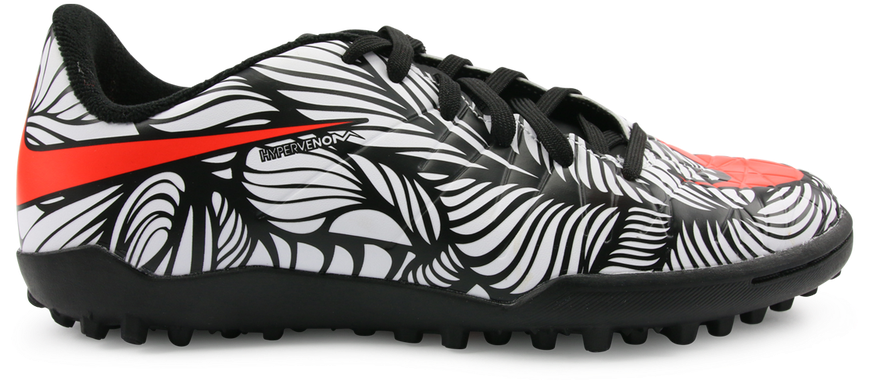 Nike Kids Hypervenom Phelon Njr Turf Soccer Shoes Black/bright - Nike Hypervenom Phelon Ii Neymar Ic Eu 27 (1000x781), Png Download