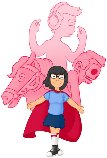 Bob's Burgers Fan Art Tina Belcher, Bobs Burgers, Rick - Bobs Burgers Fanart (500x707), Png Download