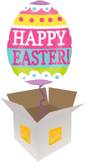 25″ Happy Easter Egg - Happy Easter Balloon - Egg (568x568), Png Download