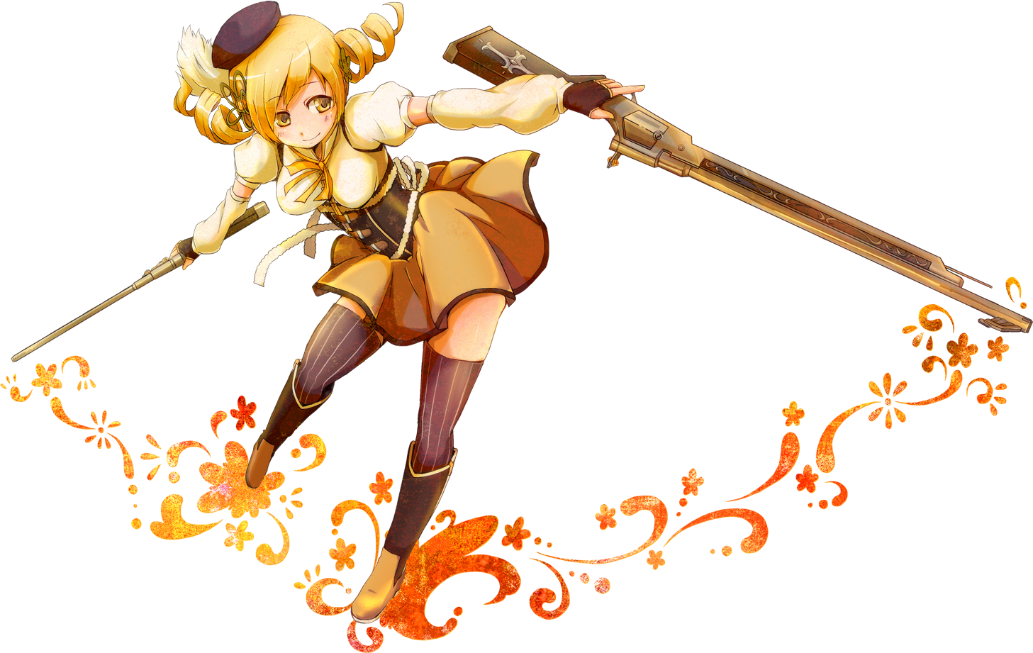 Madoka Magica Wallpaper Mami Tomoe (1457x921), Png Download