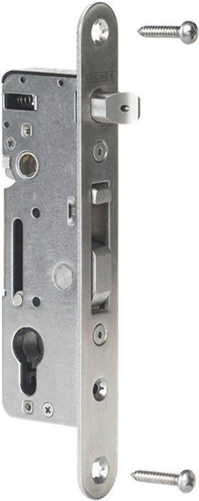 H-metal 8 - Locinox Hybrid Metal Gate Insert Lock - 35mm Backset (1024x768), Png Download