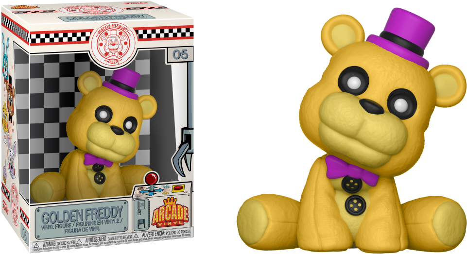 Pop Vinyl Five Nights At Freddy's Freddy Golden - Funko Pop Fnaf Golden Freddy (961x523), Png Download