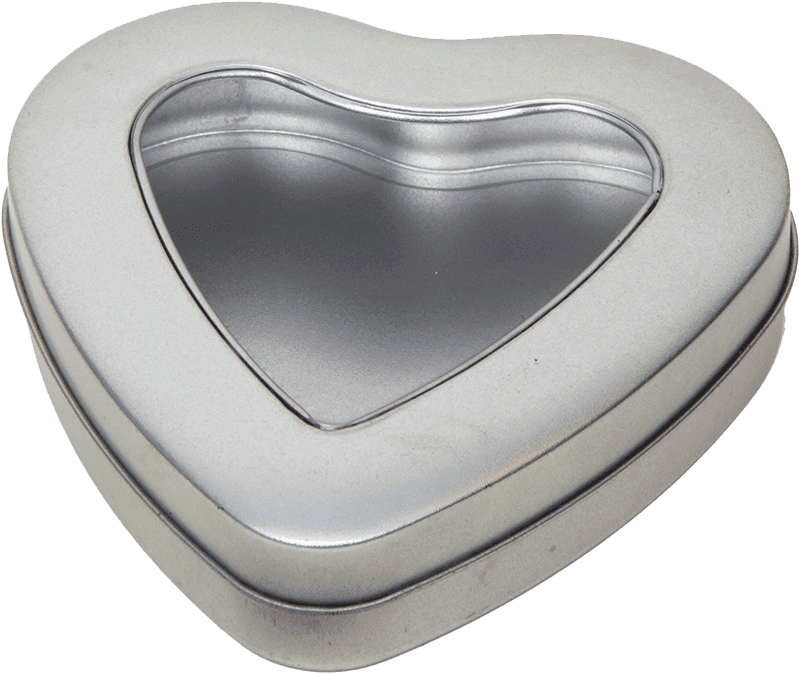 Cuore Silver Con Finestre - Lid (900x900), Png Download