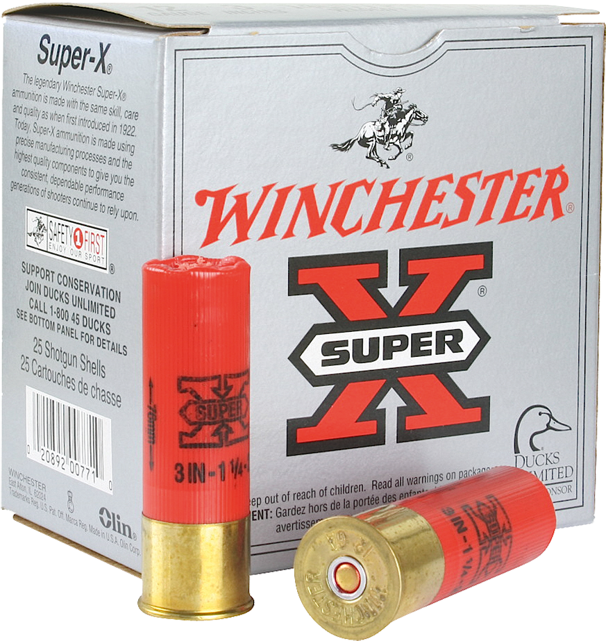 Win Xsv1232 3mag 11/4 Stl 25/10 - Shotgun Shell Red Winchester (974x1000), Png Download