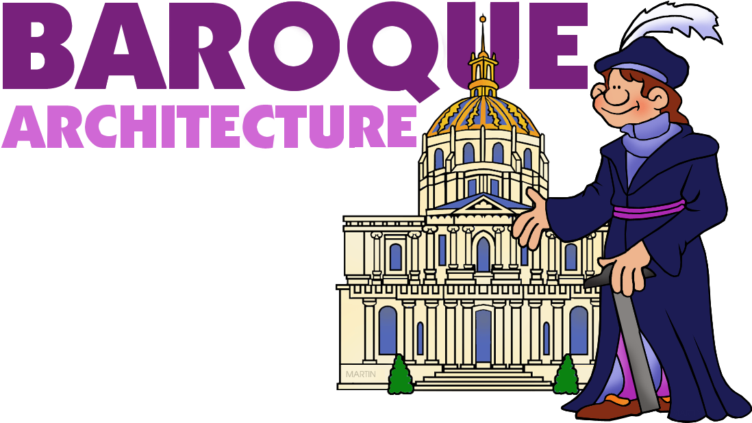 Architecture Clip Art By Phillip Martin - Baroque Architecture Clip Art (1139x659), Png Download