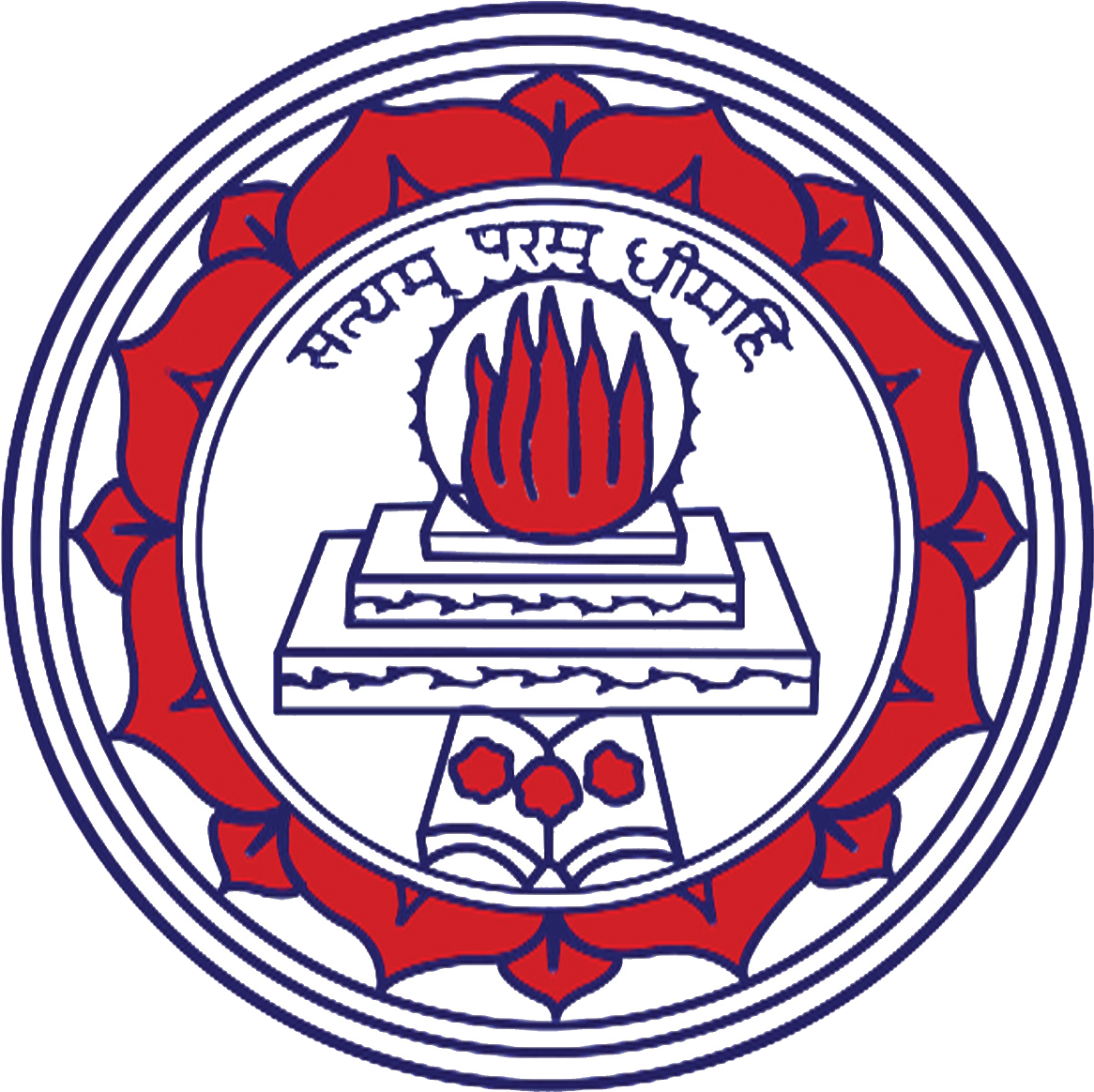 The College Crest Has The Slogan “satyam Param Dheemahee” - Sdnb Vaishnav College For Women (1181x1181), Png Download