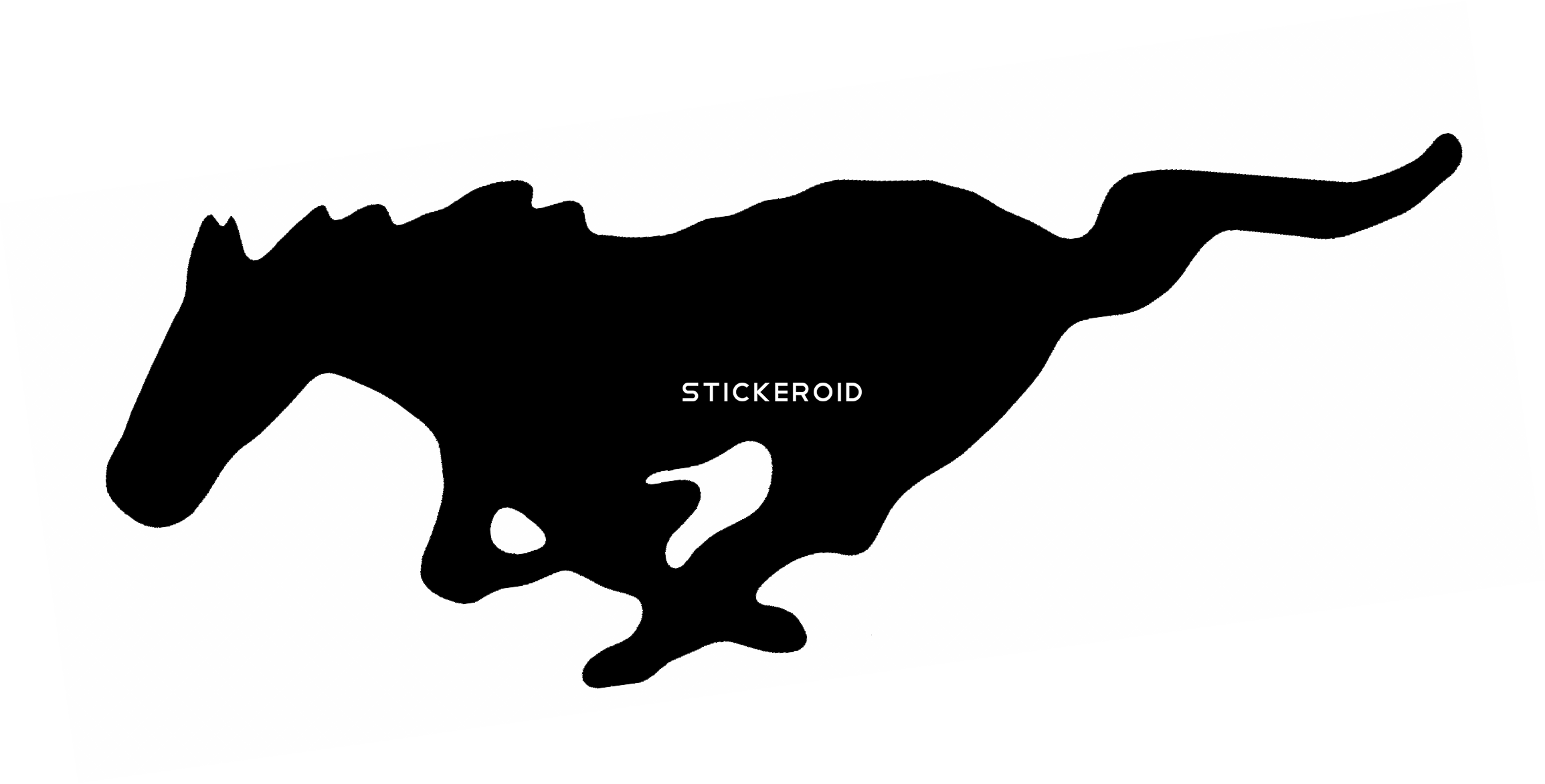 Mustang Logo (2309x1172), Png Download