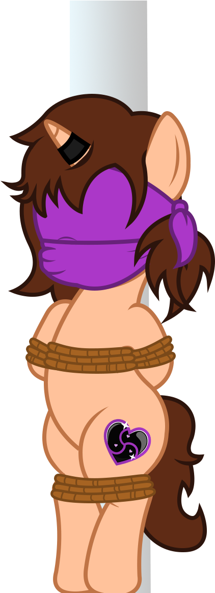 Darkstorm619, Blindfold, Bondage, Cloth Gag, Derpibooru - Cartoon (939x1162), Png Download