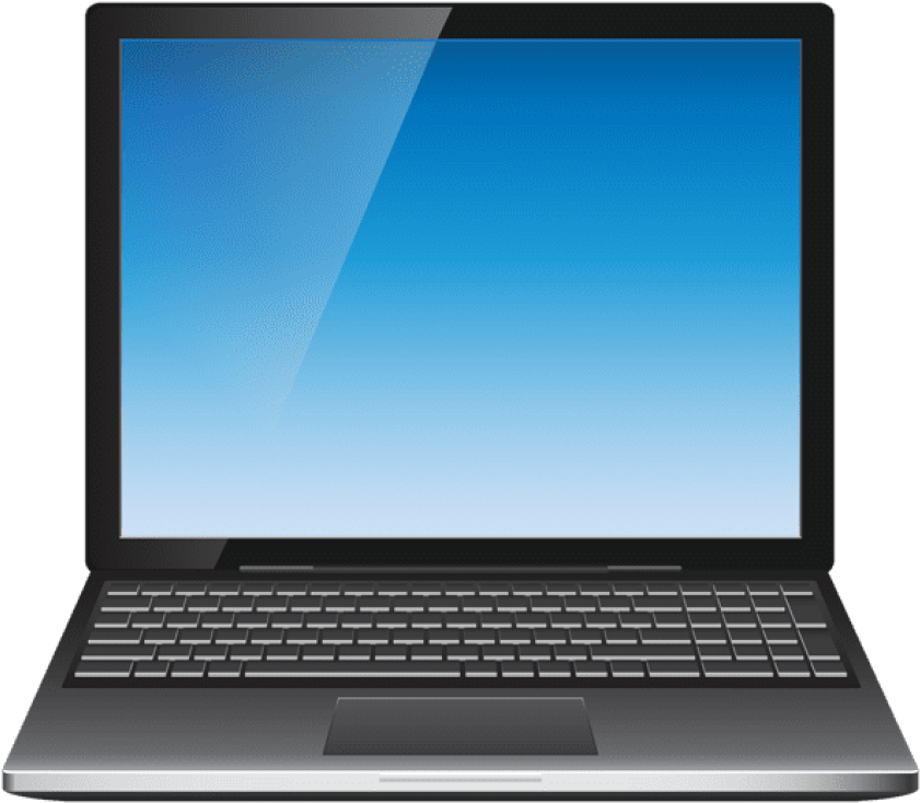 Download Laptop Transparent Clipart Png Photo - Netbook (850x741), Png Download