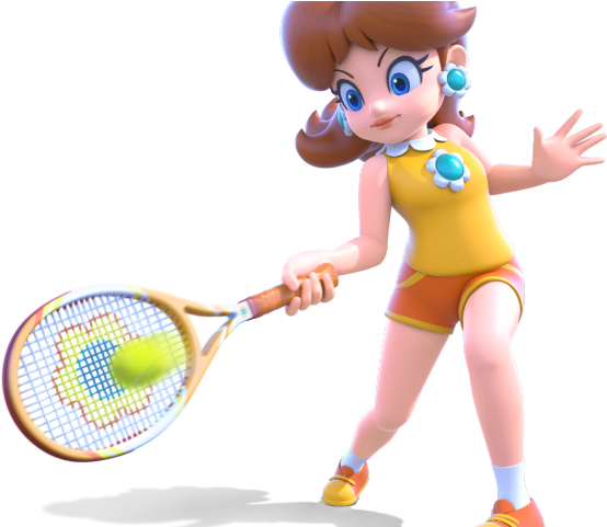 Tennis Clipart Smash - Princess Peach Mario Tennis Aces (640x480), Png Download