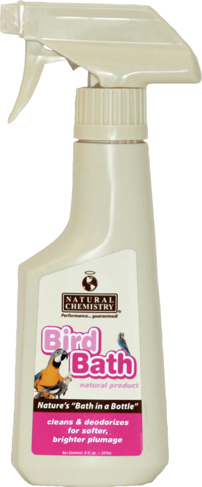 Ruffled Feathers Bird Bath & Feather Groom - Natural Chemistry - Bird Bath Spray - 8 Oz. (666x1600), Png Download