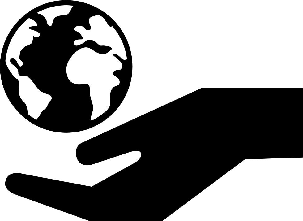 Graphic Library Library World On A Hand Png Icon Free (980x714), Png Download