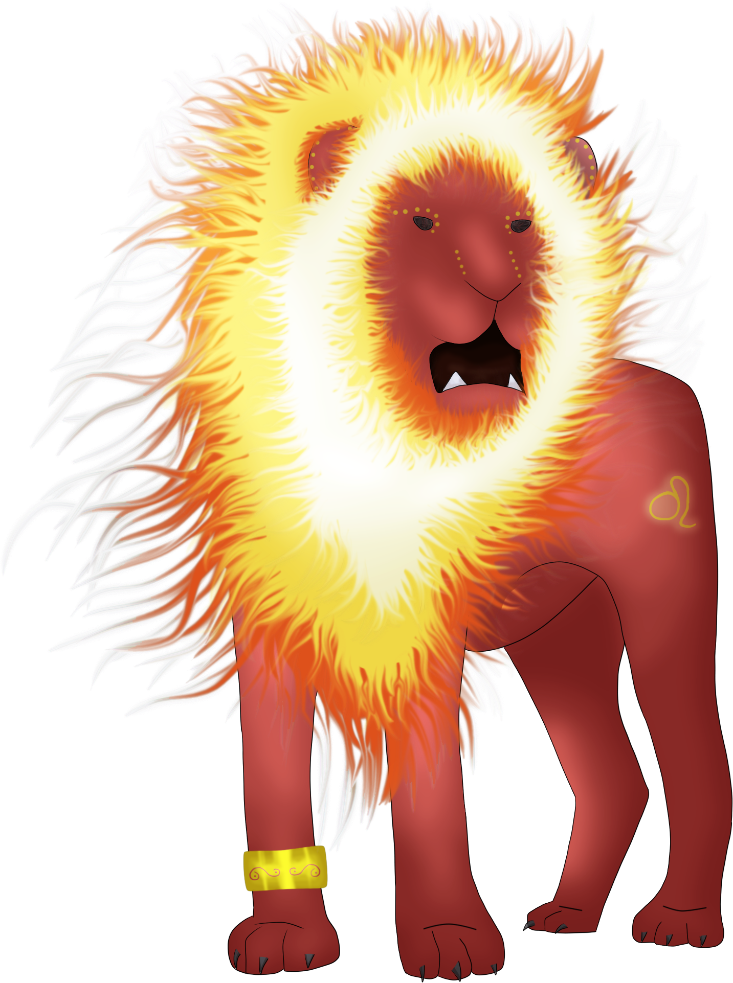 Hear Me Roar - Masai Lion (1433x1923), Png Download