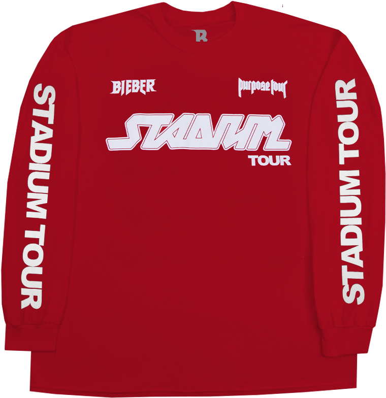 Stadium Long Sleeve T-shirt - Justin Bieber Merch Forever 21 (1000x1000), Png Download
