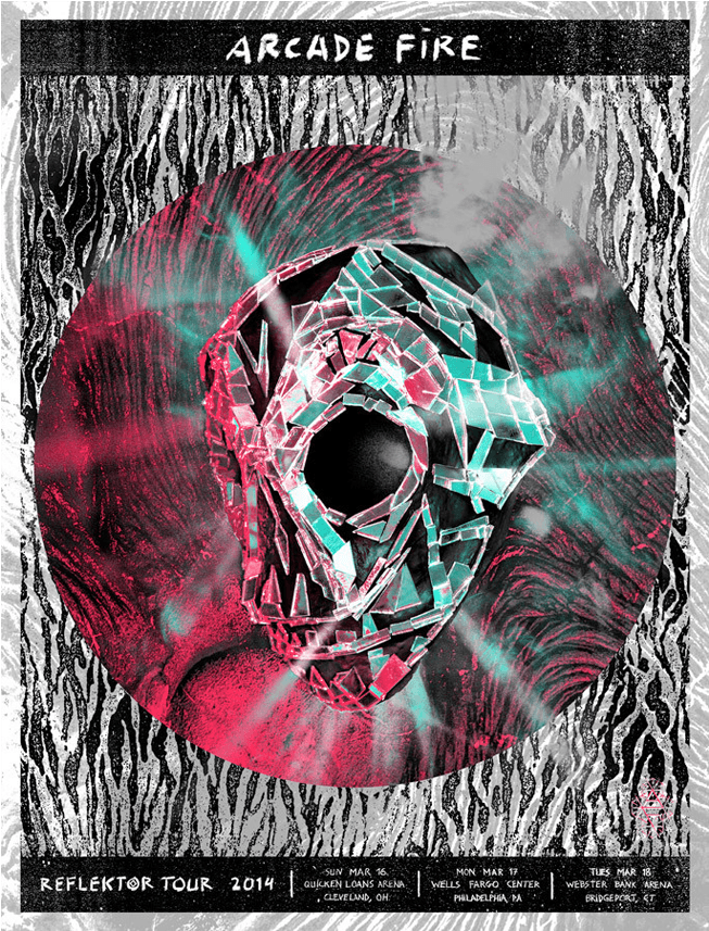 Reflektor Tour - Arcade Fire (1140x975), Png Download
