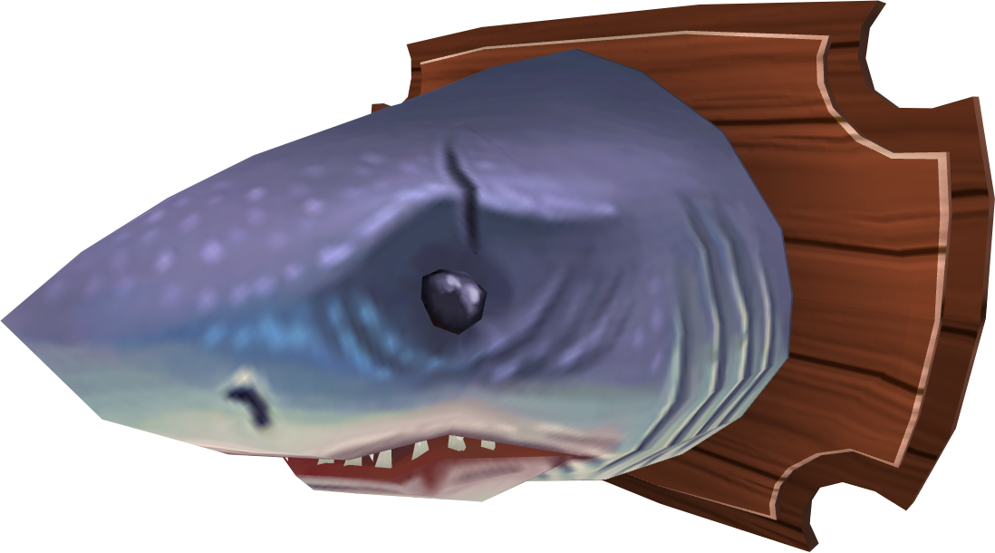 Mounted Great White Shark - Wiki (1098x610), Png Download