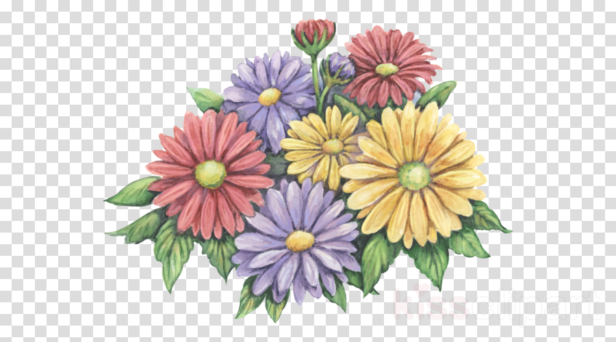 Drawing Clipart Drawing Flower - Painting (900x500), Png Download
