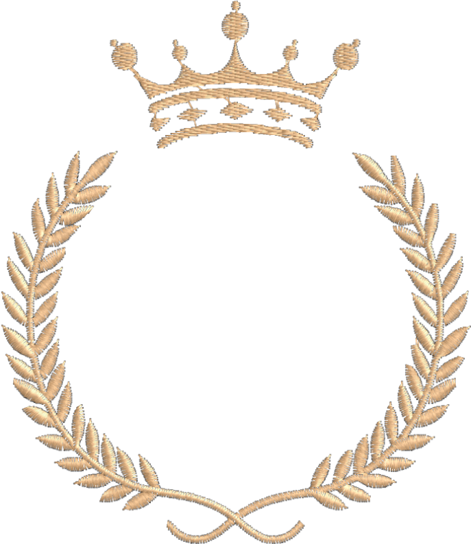 Clip Art Picture Frames Crown Monogram Embroidery Machine - Crown Monogram (800x800), Png Download