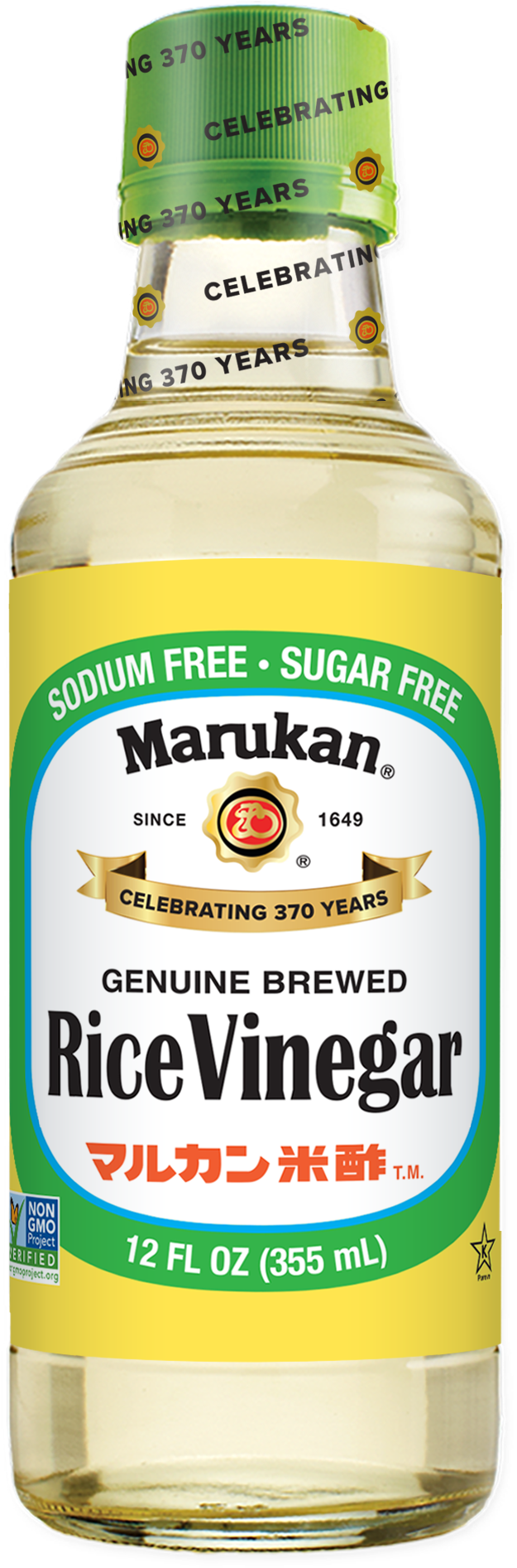 Genuine Brewed Rice Vinegar - Marukan Dressing Vinegar Rice Lite 24ounce 6 Pack (755x1996), Png Download